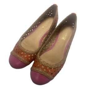 Women's 7.5 Sperry Top-Sider Elise Ballet Flats Fushia Pink Orange